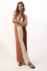 Slowlove Vestido punto multicolor Multicolorido