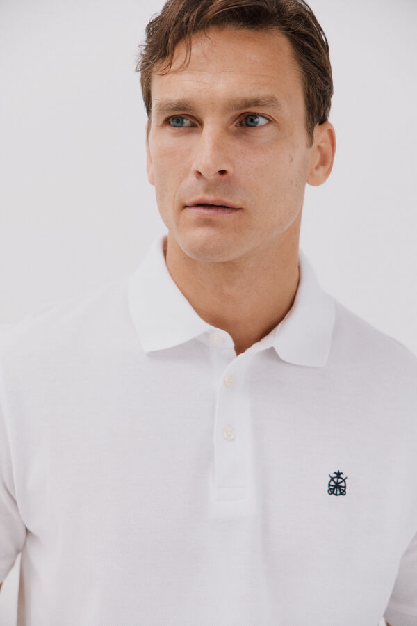 Cortefiel Polo piqu&eacute; Blanco