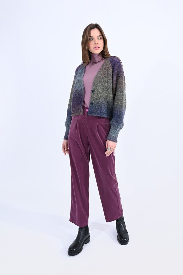 Molly Bracken Cardigan de manga comprida tecido peluche Verde