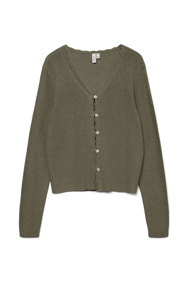 Vero Moda C&aacute;rdigan fino con l&uacute;rex Verde