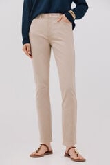 Cortefiel Cal&ccedil;as skinny coloridas cortadas Castanho