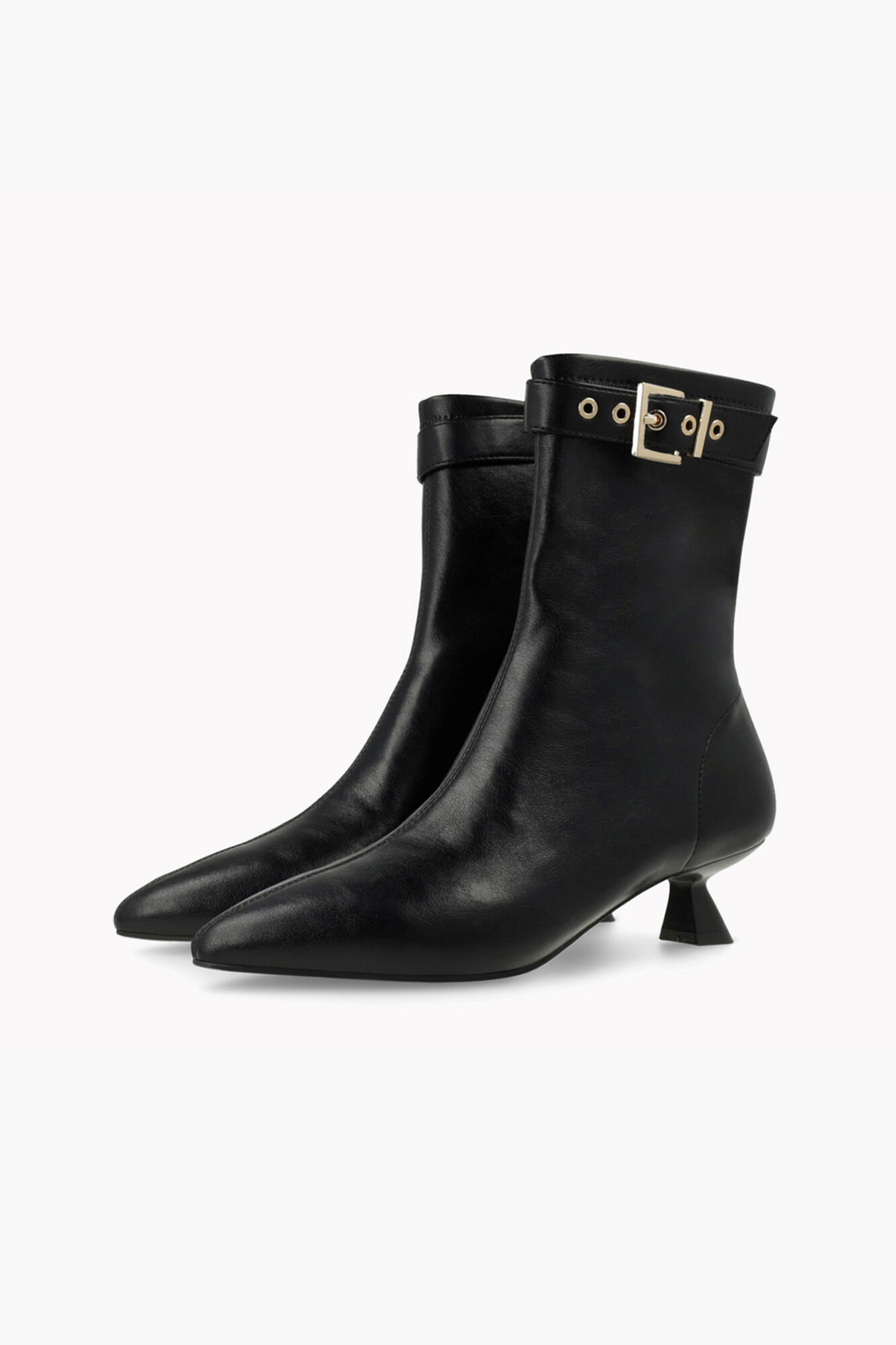 Lodi Botins com efeito de couro e detalhes