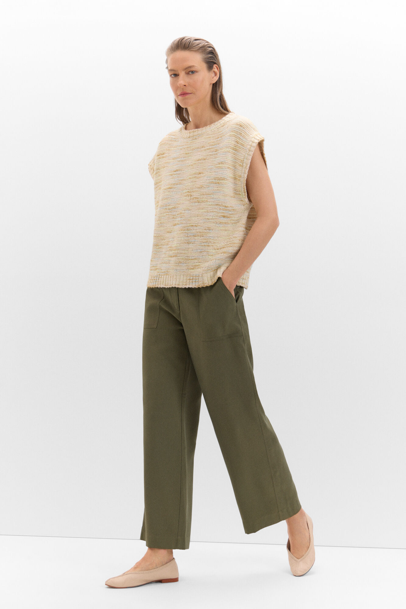 Cortefiel Chaleco punto estructura