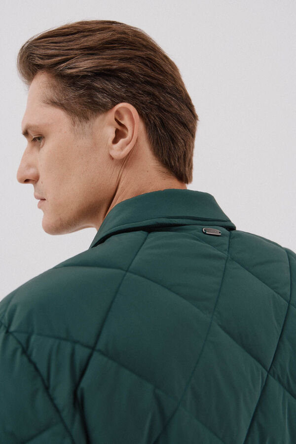 Cortefiel Sobrecamisa acolchoada Verde