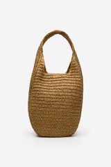 Cortefiel Bolso hobo trenzado Arena