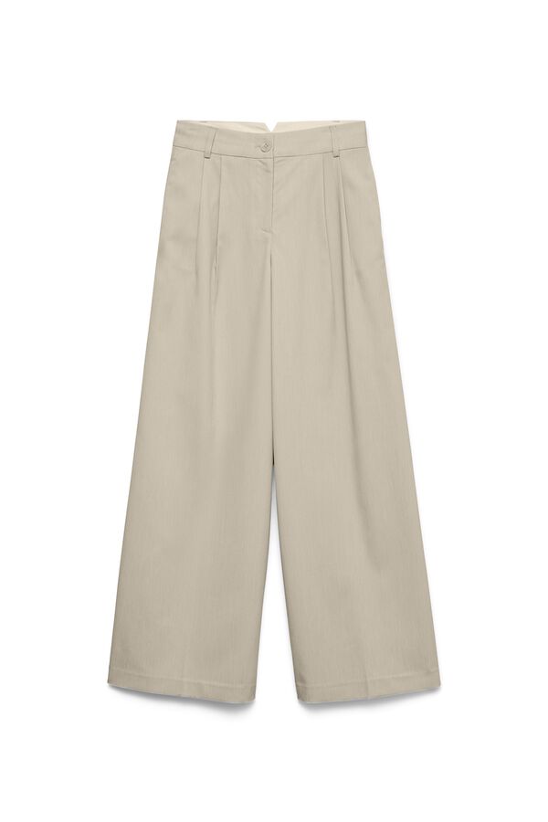 Vero Moda Cal&ccedil;a comprida de vestir Tostado