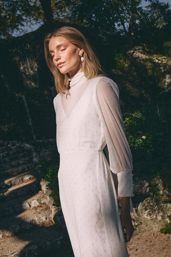 Pol&iacute;n Et Moi Vestido de novia Francisca Blanco