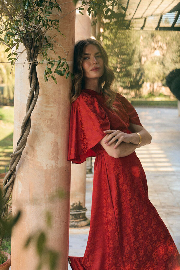 Pol&iacute;n Et Moi Vestido envelope Maeve Vermelho