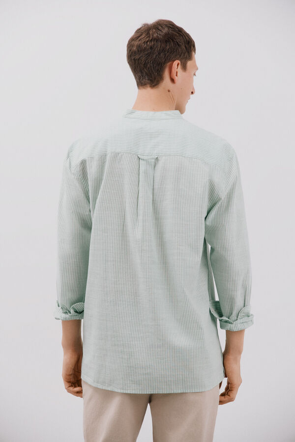 Cortefiel Polera rayas Verde