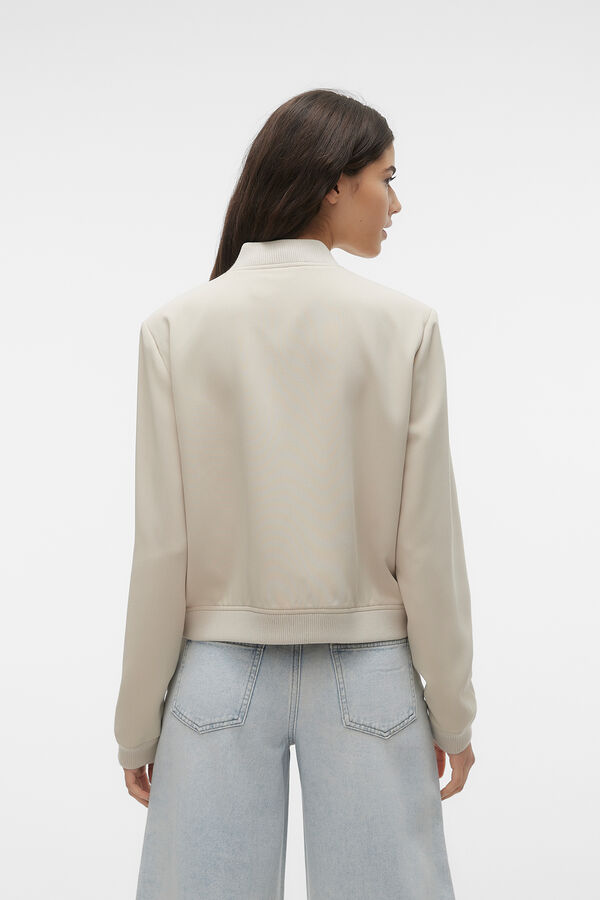 Vero Moda Chaqueta bomber de manga larga Beige
