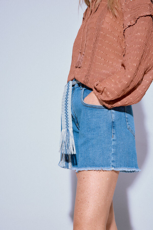 Slowlove Shorts de laço Azul