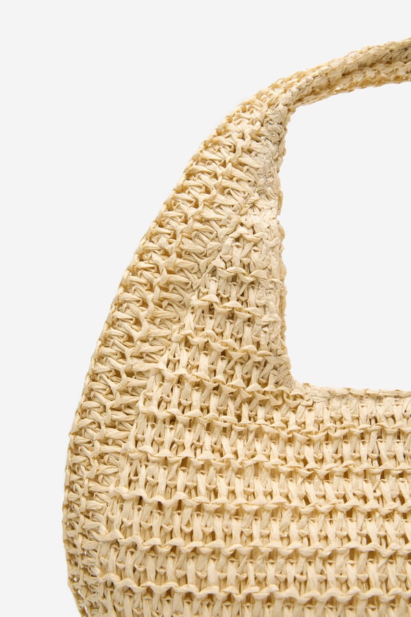 Cortefiel mini bolsa hobo tran&ccedil;ada Castanho