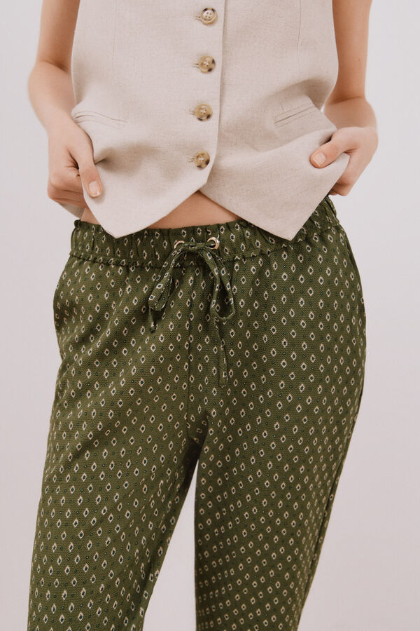 Cortefiel Cal&ccedil;as muito flu&iacute;do Multicolorido