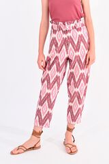 Molly Bracken Pantal&oacute;n de mujer tobillero con estampado Rosa