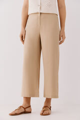 Cortefiel Pantal&oacute;n de tencel Tostado