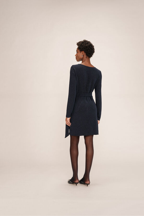 Grace & Mila Vestido curto de lurex  Azul