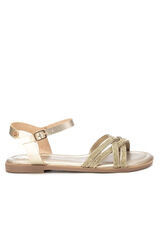 XTI Sand&aacute;lia rasa Dourado