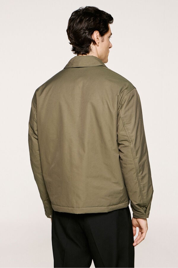 Selected Cazadora t&eacute;cnica repelente al agua Verde oscuro