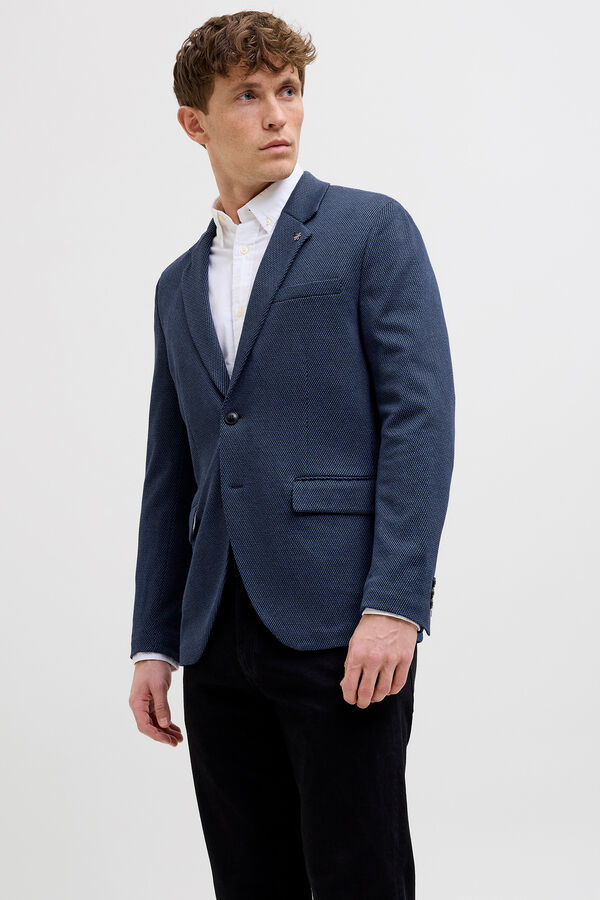 Jack & Jones Americana slim fit casual Azul marino