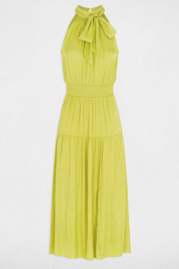 Morgan Vestido largo recto holgado Amarillo