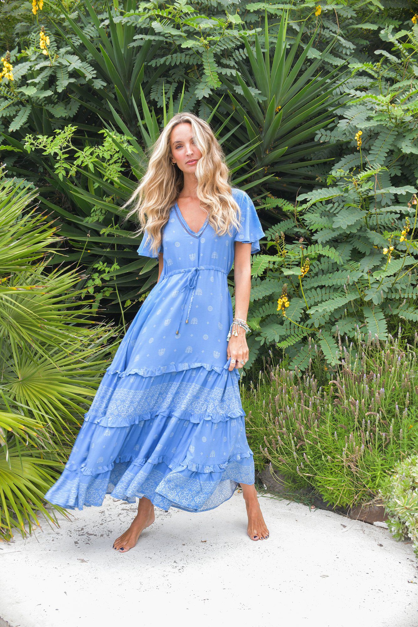Jaase Vestido comprido fluido