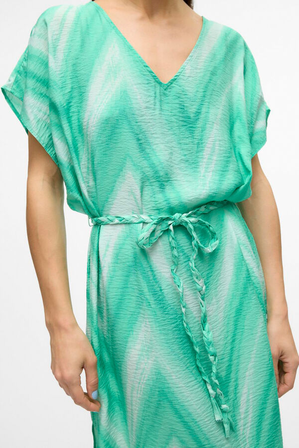 Vero Moda Vestido midi de manga curta  Verde