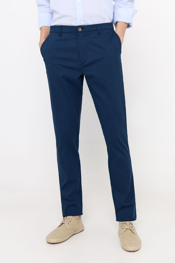 Cortefiel Pantal&oacute;n chino slim fit Azul marino