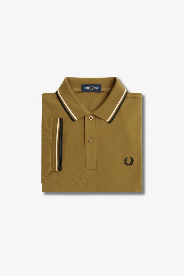 Fred Perry Polo con dos tonos Fred Perry Camel