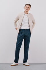 Cortefiel Pantal&oacute;n chino straight fit Azul oscuro