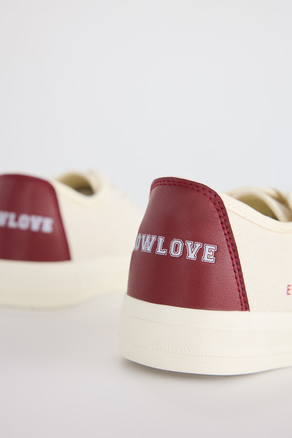 Slowlove T&ecirc;nis desportiva estilo casual Ecru