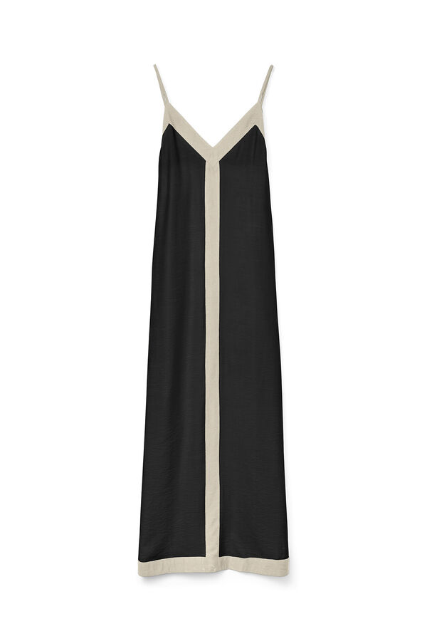 Vero Moda Vestido comprido flu&iacute;do Preto