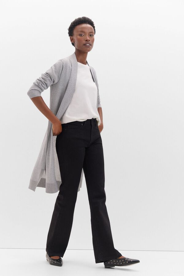 Cortefiel Chaqueta punto metalizado Gris