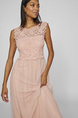 Vila Vestido largo fiesta Rosa
