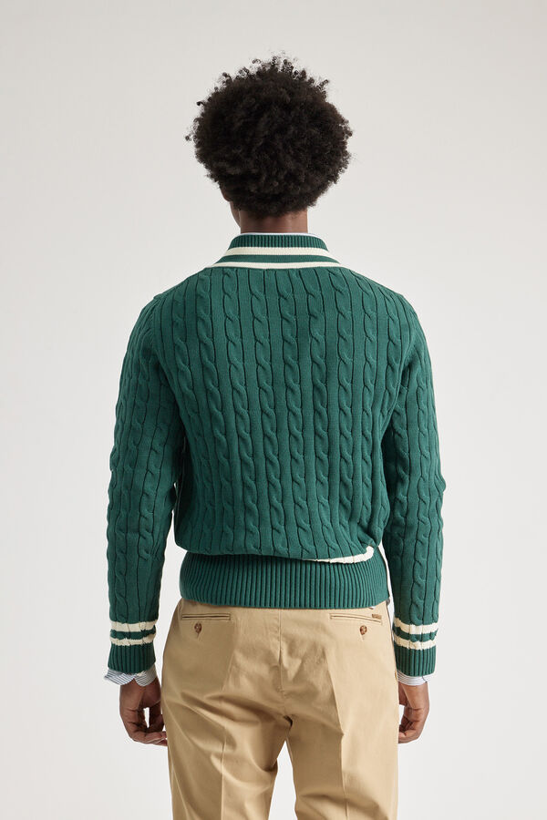 PuroEGO camisa de cr&iacute;quete  Verde