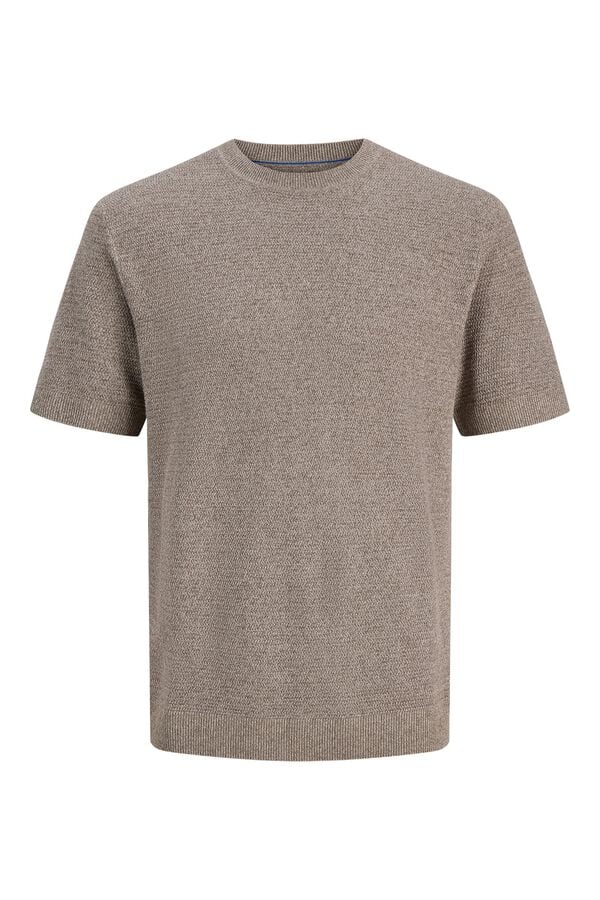 Jack & Jones Camisola em malha com textura Cinzento