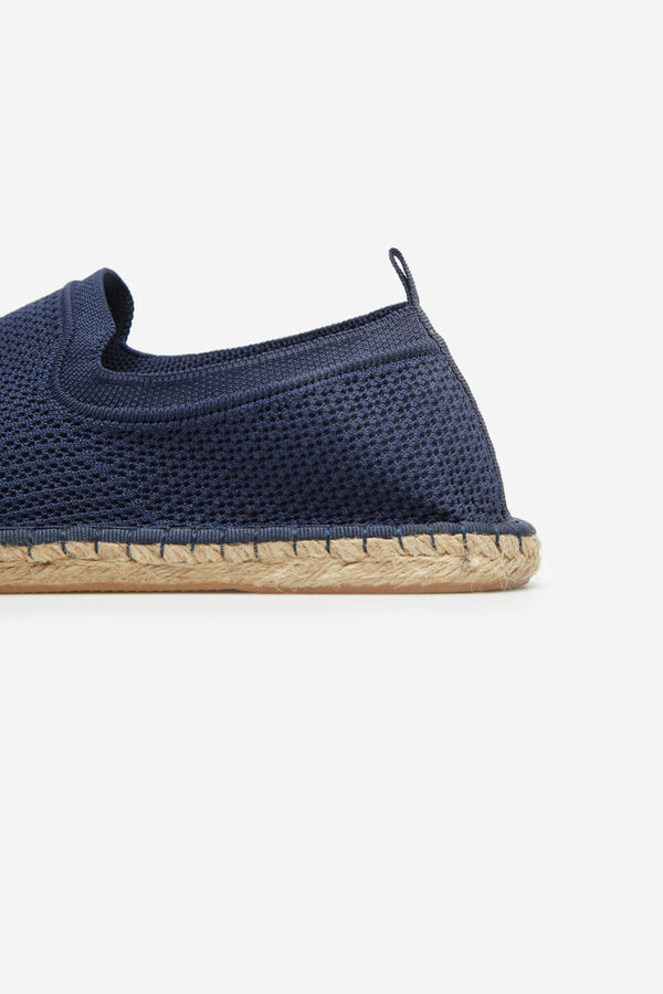 Cortefiel Alpargata tejido elastico Azul marino