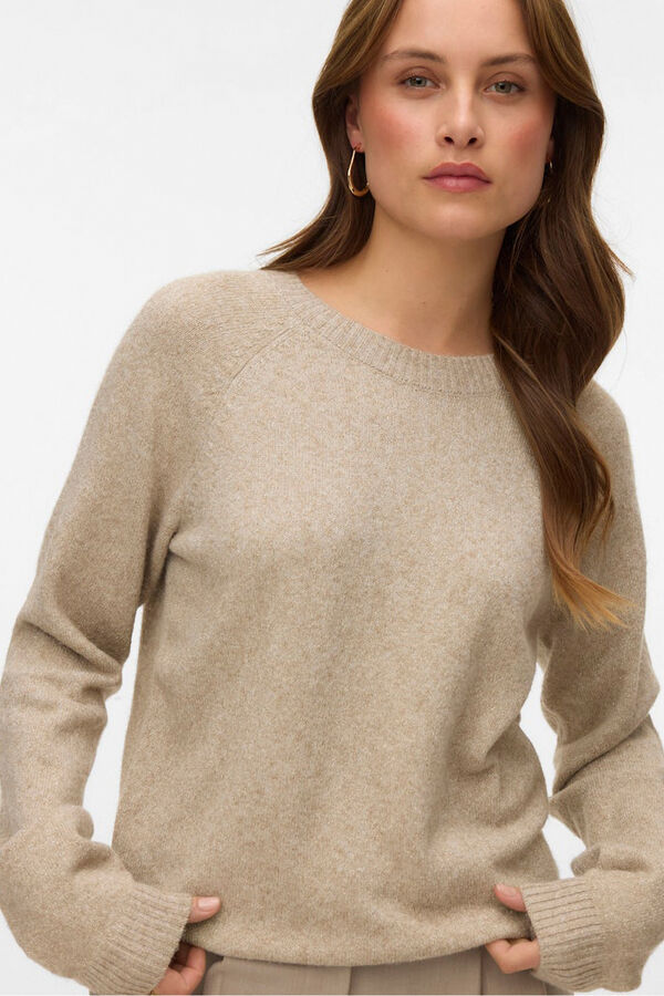 Vero Moda Jersey de punto de mujer con lurex Beige