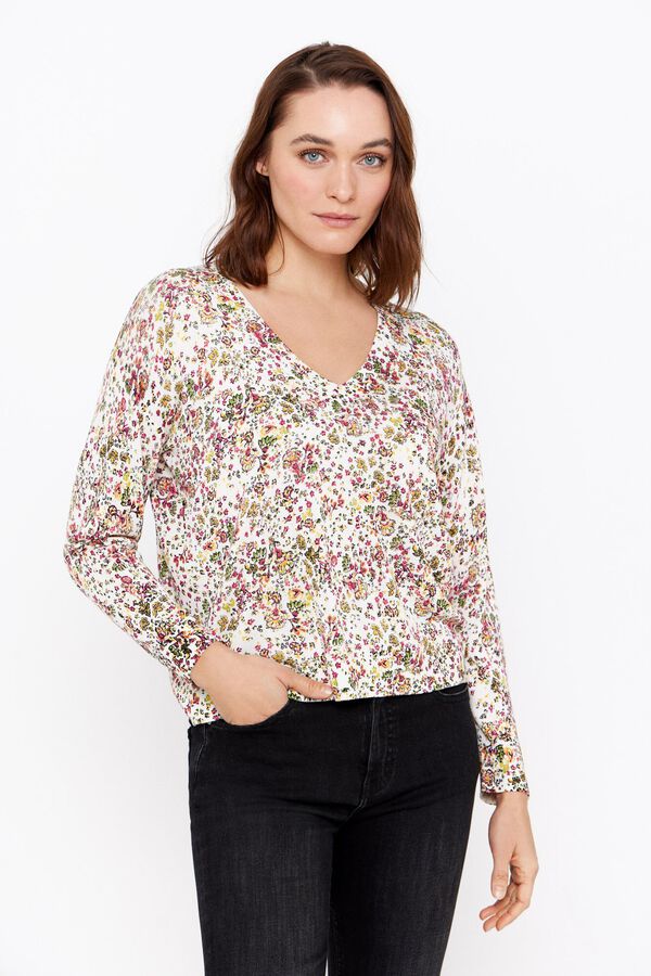 Cortefiel Jersey fino estampado Multicolor