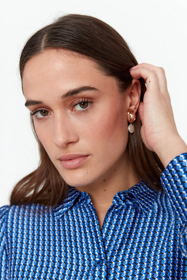 Vero Moda Vestido curto camiseiro Azul