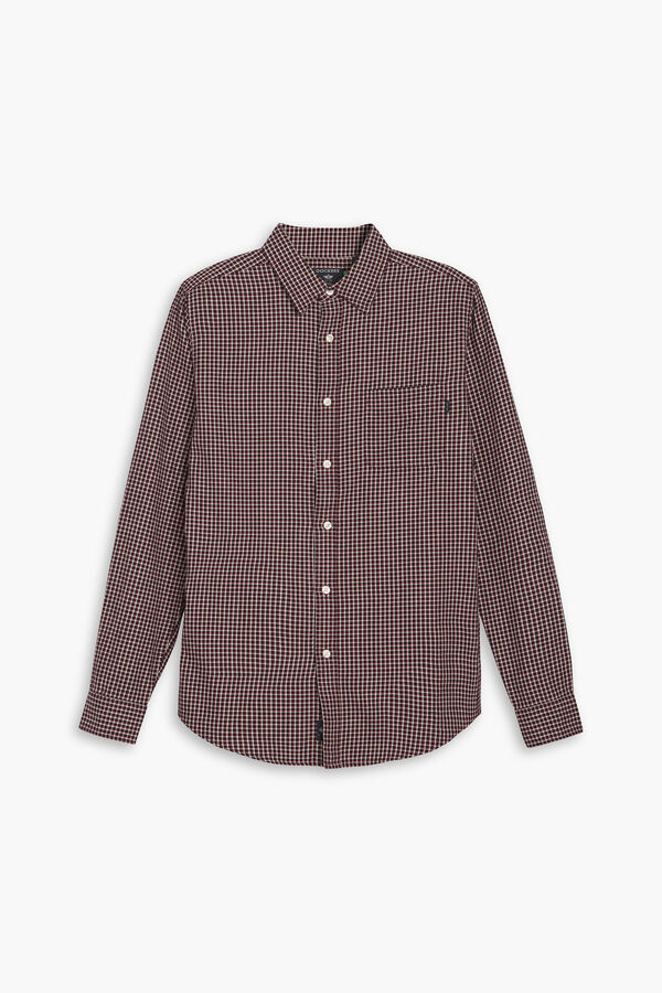Dockers Camisa para homem Icon Slim Fit com bot&otilde;es Granada