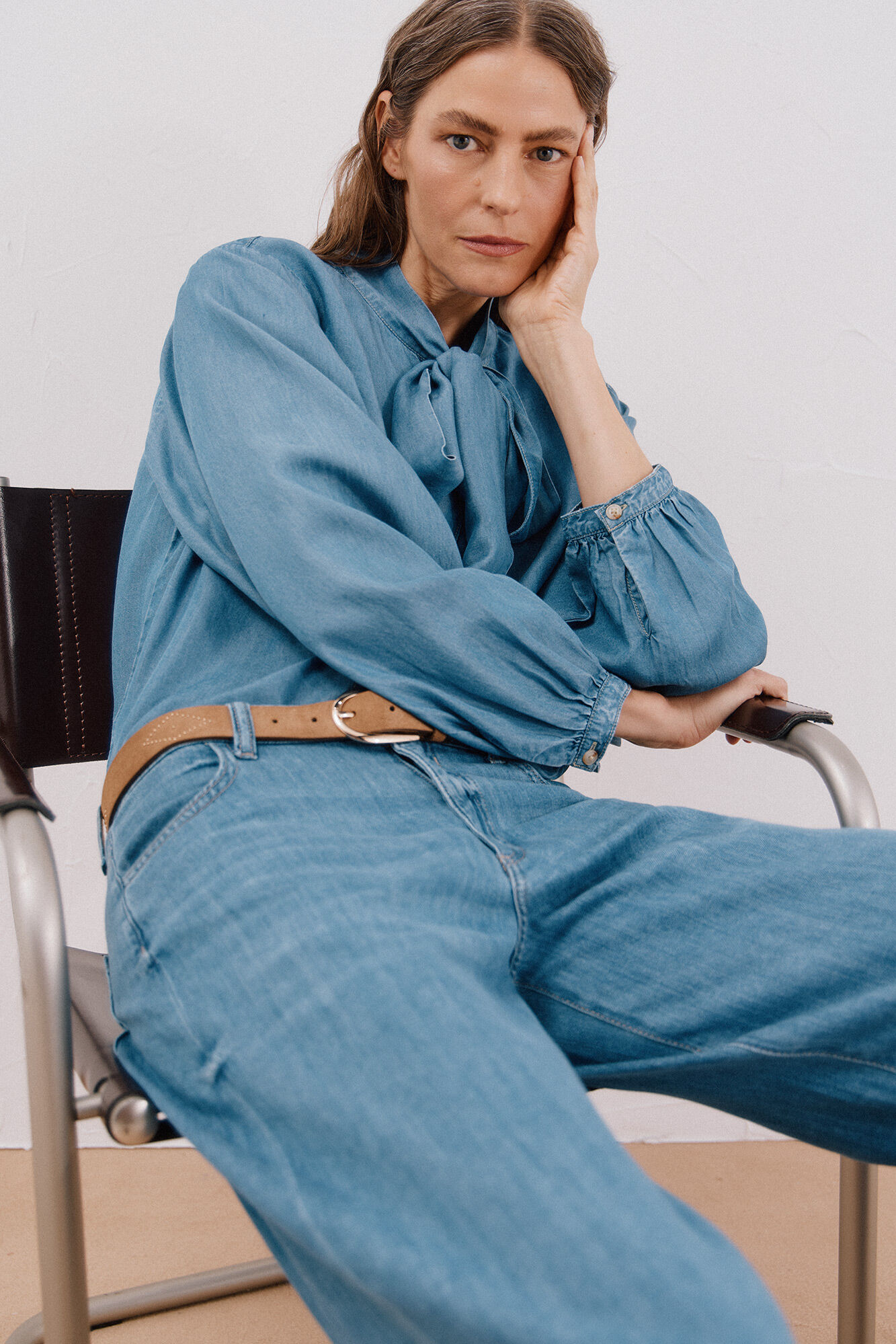 Cortefiel Jeans long palazzo