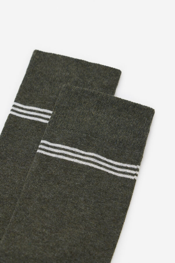 Cortefiel Calcet&iacute;n liso Kaki