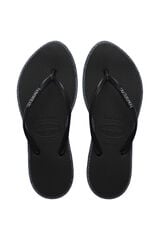Havaianas Sand&aacute;lias Slim Point Glitter Preto
