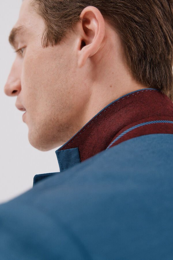 Cortefiel Blazer azul slim fit Azul