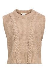 Object Colete de malha entrançada Cinzento