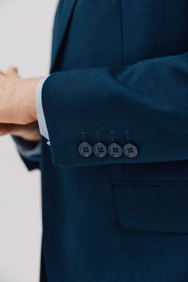 Cortefiel Blazer azul slim fit Azul