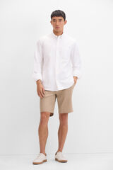 Cortefiel Bermudas chinos estampadas Tostado