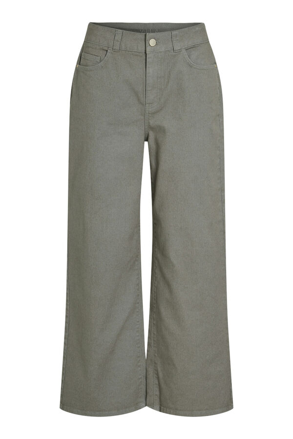 Vila Pantal&oacute;n vaquero ancho 7/8 Gris