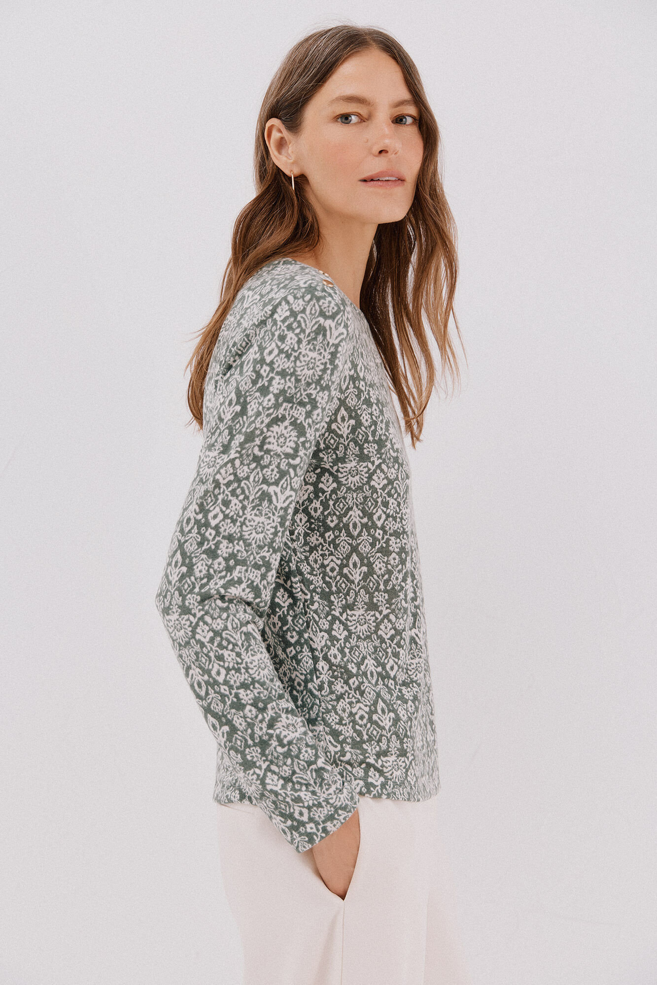 Cortefiel Camiseta caja botones