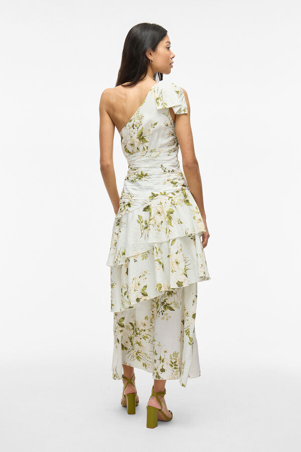 Vila Vestido de festa midi Branco